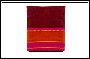 Handloom -body with lines, border with small temple with out blouse, 350-4000/-