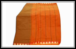 Polysilk -rich border with jerry temples, simple pallu with lines and with plain blouse piece, Rs. 350-4000/-
