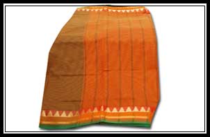 Polysilk -rich border with jerry temple, simple pallu with lines and with plain blouse piece, Rs. 350-4000/-